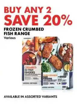 Woolworths Frozen crumbed fish range offer