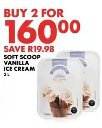 Woolworths Soft scoop vanilla ice cream offer