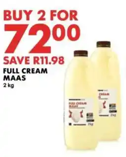 Woolworths Full cream maas offer