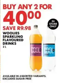 Woolworths Woolies sparkling flavoured drinks offer