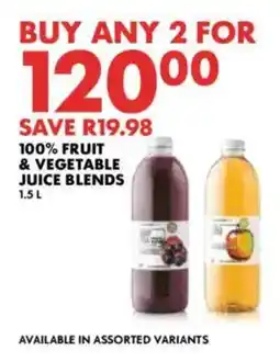 Woolworths 100% FRUIT & VEGETABLE JUICE BLENDS offer