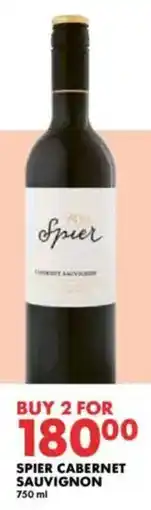 Woolworths Spier cabernet sauvignon offer