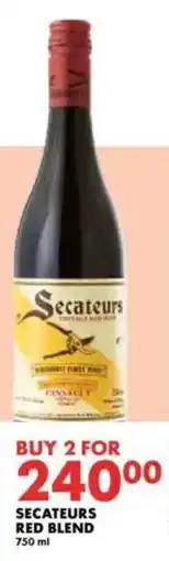 Woolworths Secateurs red blend offer