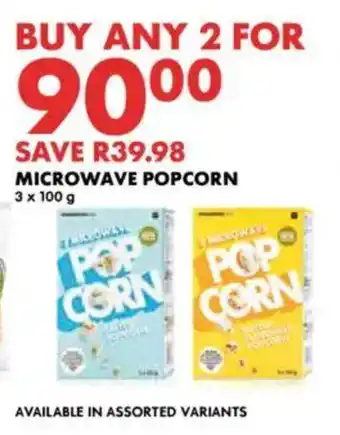 Woolworths Microwave popcorn offer