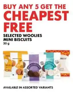 Woolworths Selected woolies mini biscuits offer