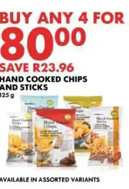 Woolworths Hand cooked chips and sticks offer