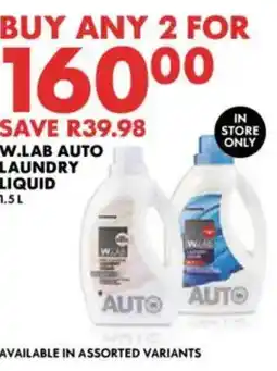 Woolworths W.lab auto laundry liquid offer