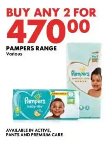 Woolworths Pampers range offer