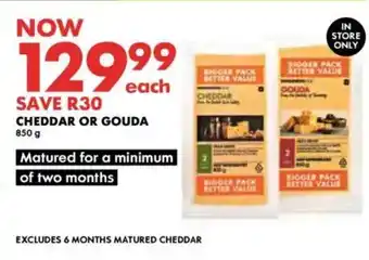 Woolworths Cheddar or gouda offer