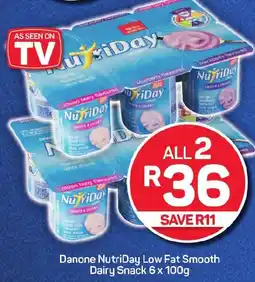 Pick n Pay Danone NutriDay Low Fat Smooth Dairy Snack offer