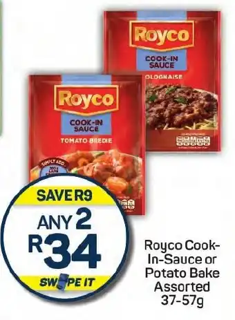 Pick n Pay Royco Cook- In-Sauce or Potato Bake Assorted offer