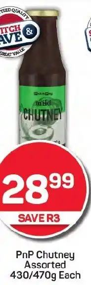 Pick n Pay PnP Chutney Assorted offer