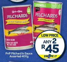 Pick n Pay PnP Pilchard In Sauce Assorted offer