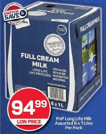 Pick n Pay PnP Long Life Milk Assorted offer