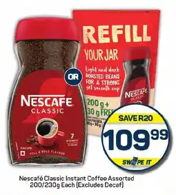 Pick n Pay Nescafé Classic Instant Coffee Assorted offer