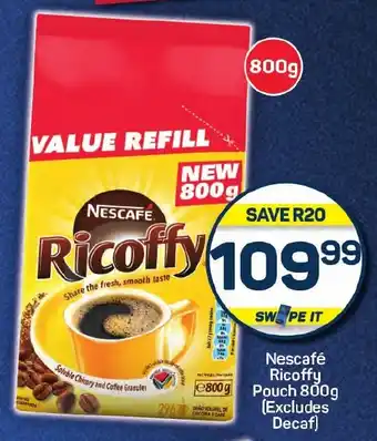 Pick n Pay Nescafé Ricoffy Pouch (Excludes Decaf) offer