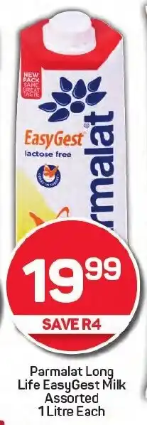 Pick n Pay Parmalat Long Life EasyGest Milk Assorted offer