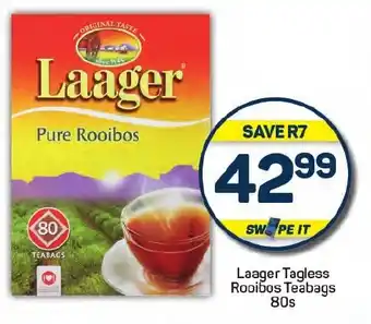 Pick n Pay Laager Tagless Rooibos Teabags offer