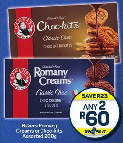 Pick n Pay Bakers Romany Creams or Choc-kits Assorted offer