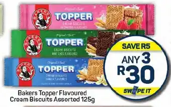 Pick n Pay Bakers Topper Flavoured Cream Biscuits Assorted offer