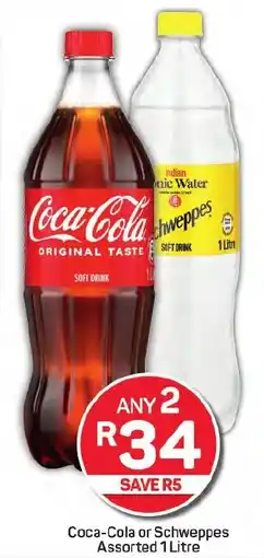 Pick n Pay Coca-Cola or Schweppes Assorted offer