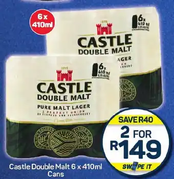 Pick n Pay Castle Double Malt Cans offer