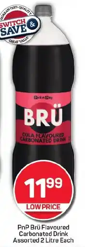 Pick n Pay PnP Brü Flavoured Carbonated Drink Assorted offer