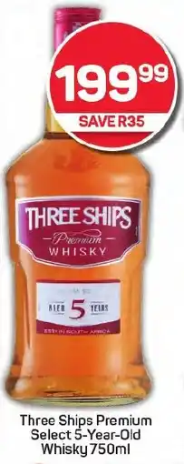 Pick n Pay Three Ships Premium Select 5-Year-Old Whisky offer