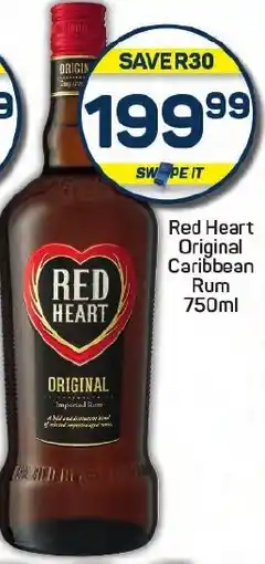 Pick n Pay Red Heart Original Caribbean Rum offer