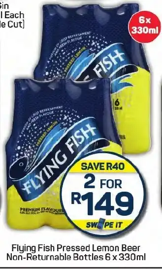 Pick n Pay Flying Fish Pressed Lemon Beer Non-Returnable Bottles offer