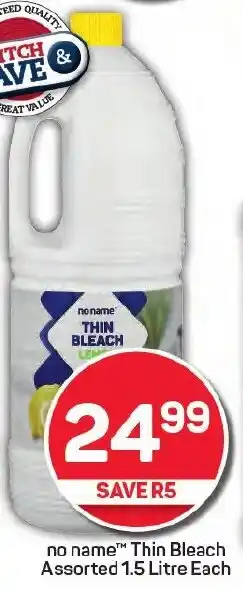 Pick n Pay no name Thin Bleach Assorted offer