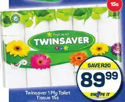 Pick n Pay Twinsaver 1 Ply Toilet Tissue offer