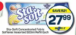 Pick n Pay Sta-Soft Concentrated Fabric Softener Assorted Refill offer