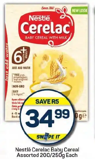 Pick n Pay Nestlé Cerelac Baby Cereal Assorted offer