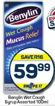 Pick n Pay Benylin Wet Cough Syrup Assorted offer