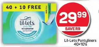 Pick n Pay Lil-Lets Pantyliners offer