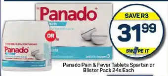 Pick n Pay Panado Pain & Fever Tablets Spartan or Blister Pack offer