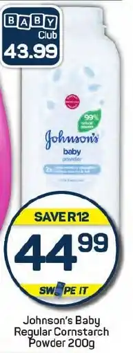 Pick n Pay Johnson's Baby Regular Cornstarch Powder offer