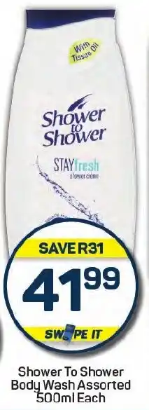 Pick n Pay Shower To Shower Body Wash Assorted offer