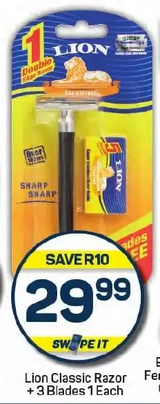 Pick n Pay Lion Classic Razor +3 Blades 1 offer