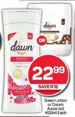 Pick n Pay Dawn Lotion or Cream Assorted offer