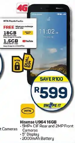 Pick n Pay Hisense U964 16GB offer