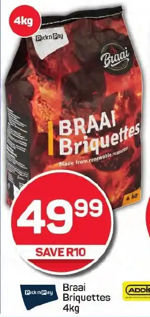 Pick n Pay Braai Briquettes offer