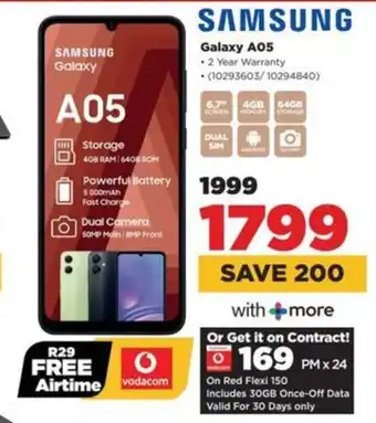 HiFi Corp SAMSUNG Galaxy A05 offer