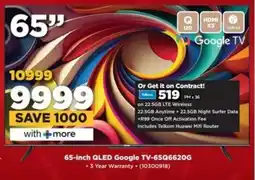 HiFi Corp SKYWORTH 65-inch QLED Google TV-65Q6620G offer