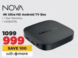 HiFi Corp NOVA 4K Ultra HD Android TV Box offer