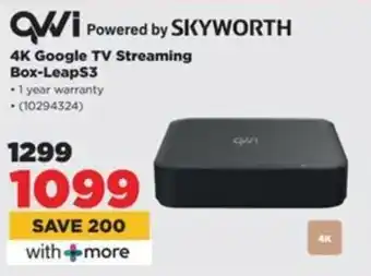 HiFi Corp QWVI 4K Google TV Streaming Box-LeapS3 offer