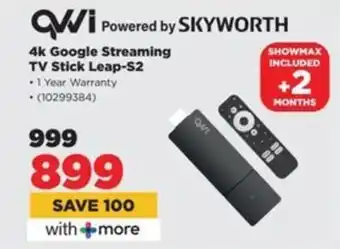 HiFi Corp QWVI 4k Google Streaming TV Stick Leap-S2 offer