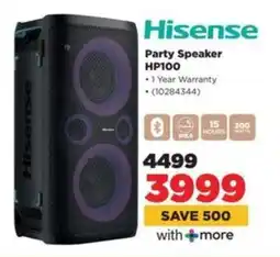 HiFi Corp Hisense Party Speaker HP100 offer