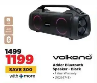 HiFi Corp Volkano Adder Bluetooth Speaker Black offer